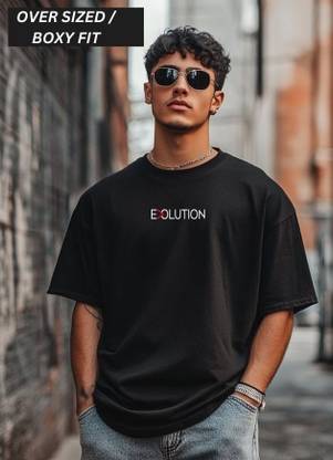 UrGear Typography Men Round Neck Black T-Shirt