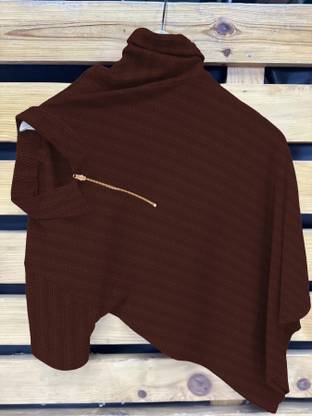 Self Design Men Brown T-Shirt