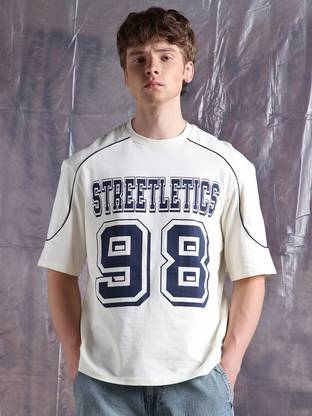 Hubberholme Graphic Print Men Round Neck White T-Shirt