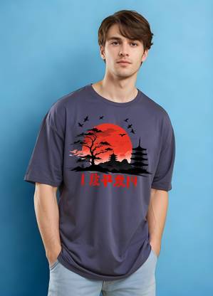 Smartees Printed Men Round Neck Blue T-Shirt