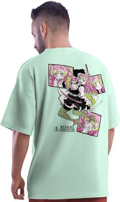 Thecrazymonk Graphic Print Men Round Neck Green T-Shirt