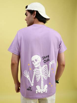 LIMEROAD Printed Men Round Neck Multicolor T-Shirt