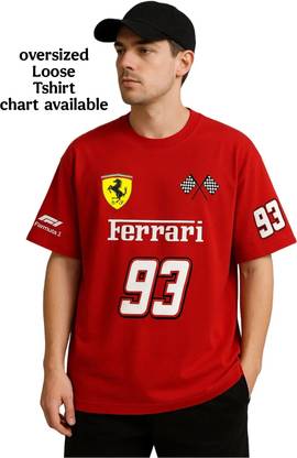 DeRaDA Printed Men Round Neck Red T-Shirt