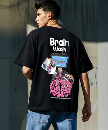 BEWAKOOF Graphic Print Men Round Neck Black T-Shirt