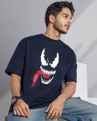 BEWAKOOF Graphic Print Men Round Neck Blue T-Shirt