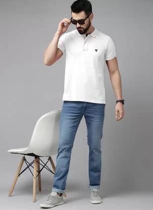 Printed Men White T-Shirt