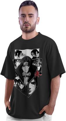 Thecrazymonk Printed Men Round Neck Black T-Shirt