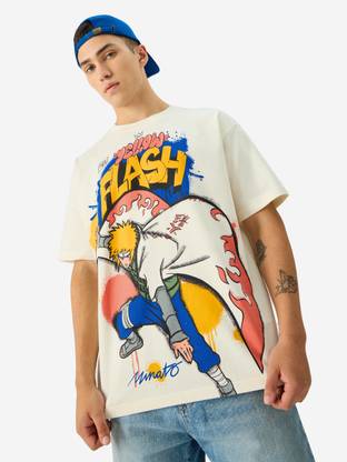 The Souled Store Printed, Typography Men Round Neck White T-Shirt