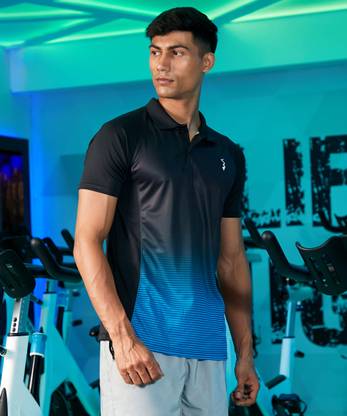 CAMPUS SUTRA Solid Men Polo Neck Multicolor T-Shirt