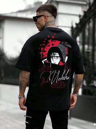 NQF Graphic Print Men Round Neck Black T-Shirt