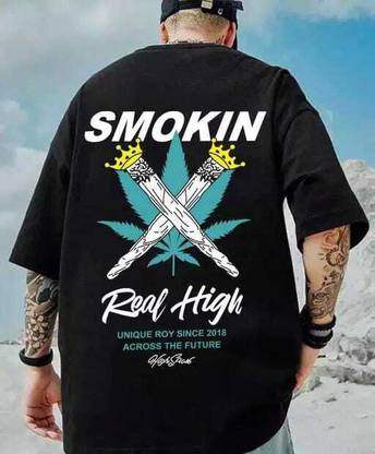 AVA Fashion Printed Men Round Neck Black T-Shirt