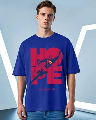 BEWAKOOF Graphic Print Men Round Neck Blue T-Shirt