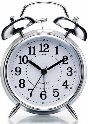 FIDELITY Analog Silver Clock
