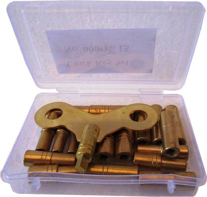 BRASS BLESSING MASTER Set for all ANTIQUE CLOCK Key - Total 18 type of Key (5020) 1-piece Watch Repair Kit