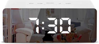 Ozimo Digital White Clock