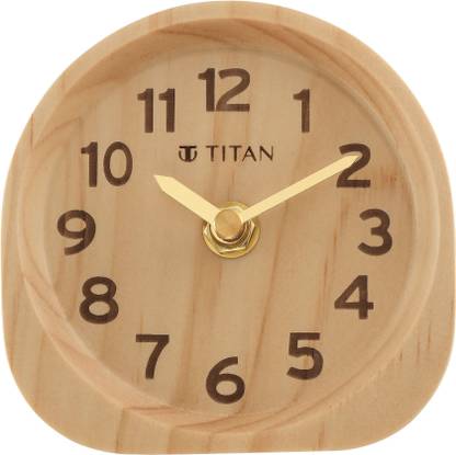 Titan Analog Brown Clock