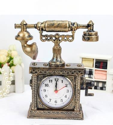 Spiaty Analog Bronze Clock