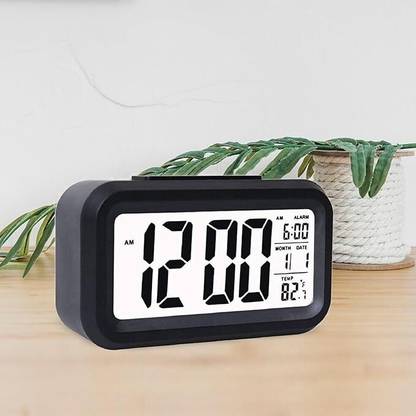 NIVKEZ Digital Black Clock