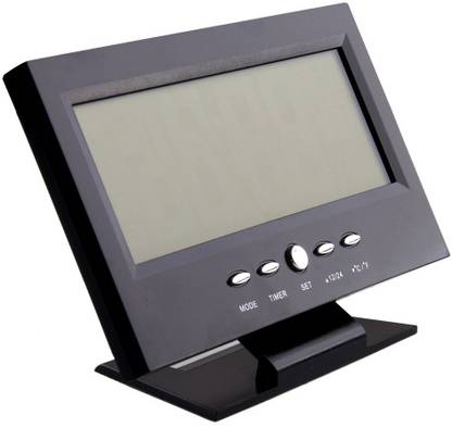 VOLTegIC Digital Black Clock