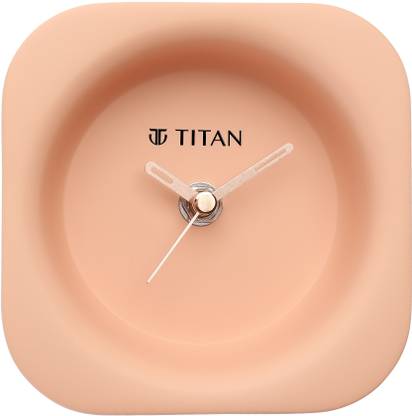 Titan Analog Peach Clock