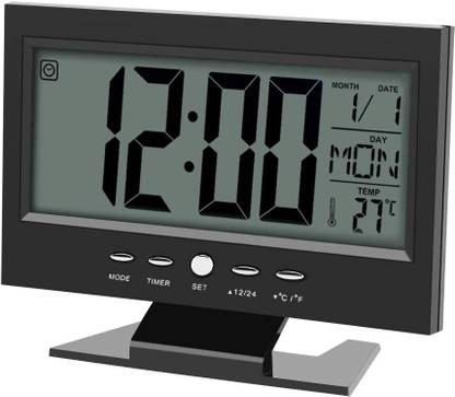 NXZ Digital Blue Clock