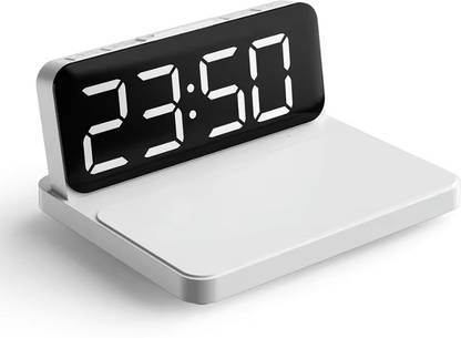gauss Digital White Clock