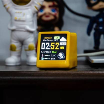 MARS Digital Clock Electronic WiFi Smart Weather Station Desktop Hygrometer Sensor Outdoor Clock