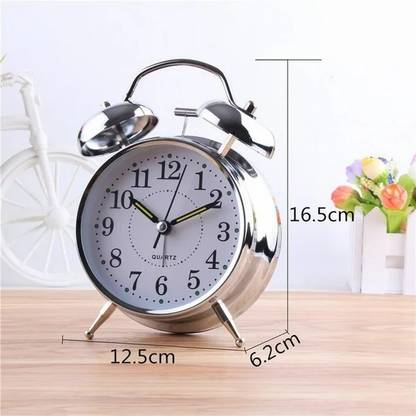 KRUNAL ENTERPRISES Analog Silver Clock