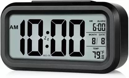 urban huda Digital Black Clock
