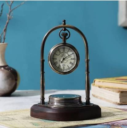 Trofi Analog-Digital Black Antique Clock
