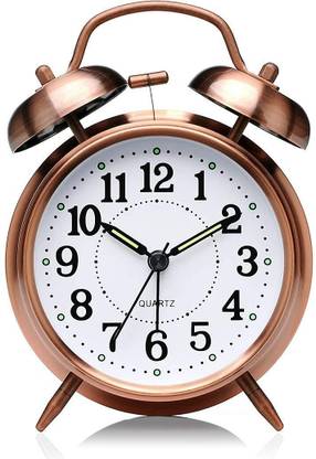 hexa hub Analog Gold Clock
