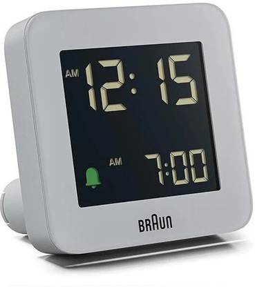 Braun Digital Grey Clock