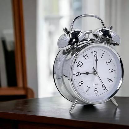 SHREESHAYAMTRADER Analog Silver Clock