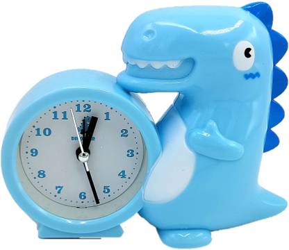 Paper Bear Analog Blue Clock