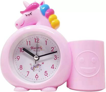 Kadio Analog Pink Clock