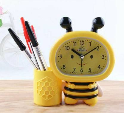 SIDDIVINAYAK CREATION Digital Yellow Clock