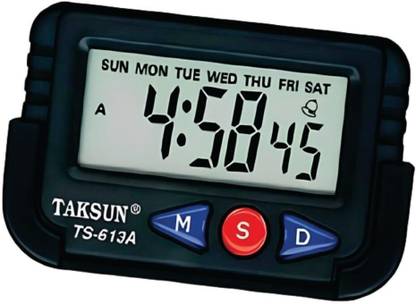 OSRMEDPLUS Digital Table Desk Office Desk Stopwatch Digital Alarm Clock for Car Dashboard Clock
