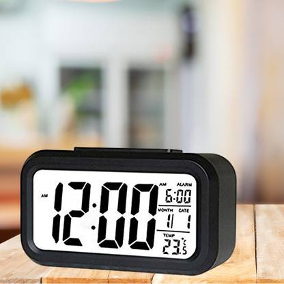 Shikshapatri Digital Black Clock