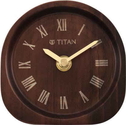 Titan Analog Brown Clock
