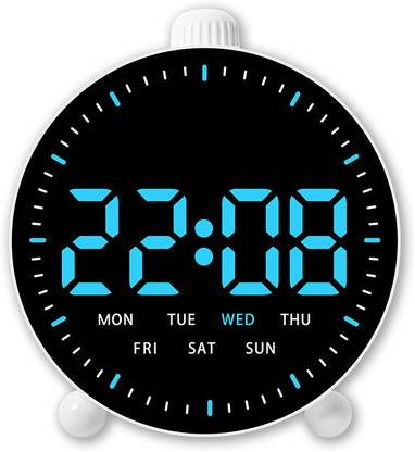 Gnexin Digital Blue white Clock
