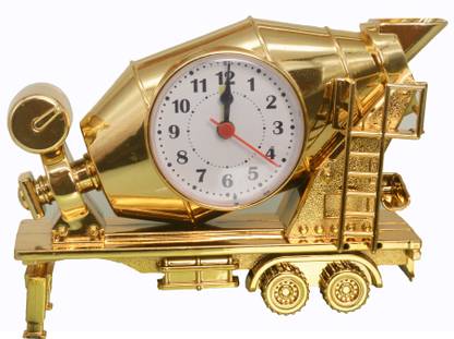 JMALL Analog Golden Clock
