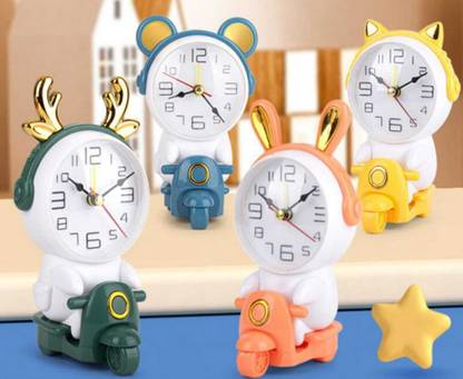 star impex Analog Yellow Clock