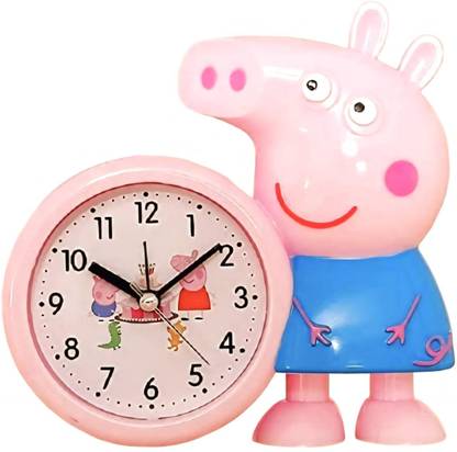 SARG Analog Peppa Pig Pink Clock