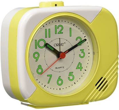 ajanta orpat Analog Yellow Clock