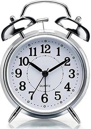 degosh Analog Silver Clock