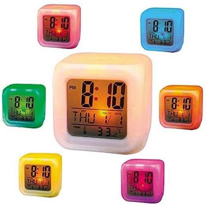 The Funky Buzz Digital Multicolor Clock