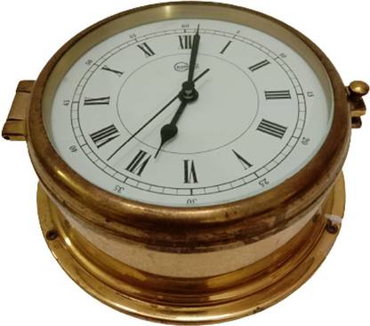 BRASS BLESSING Analog BARIGO Marine Ship's WALL Clock - GERMANY (3443) Clock