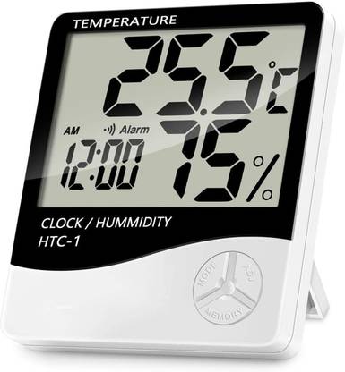 NORDPIT Digital White, Black Clock