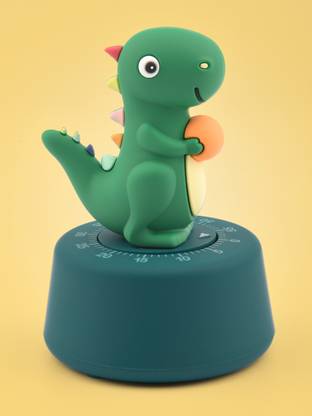 ComicSense Analog Green Dragon Mechanical Timer Alarm Clock No Battery Required, Reminder Clock