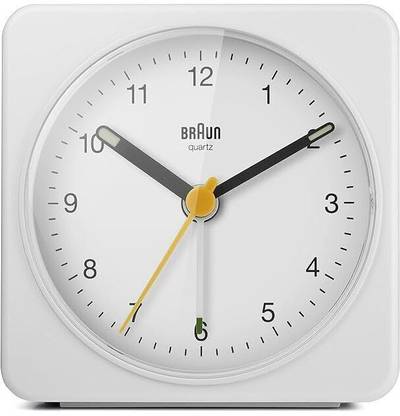 Braun Analog White Clock